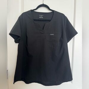 Jaanuu Black Scrub Top